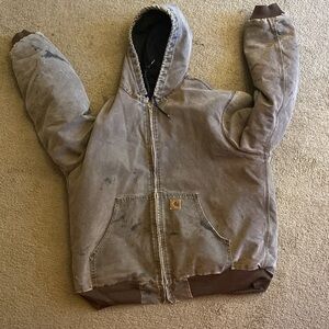 brown carhart jacket, had it for a few years before it started getting popular,L